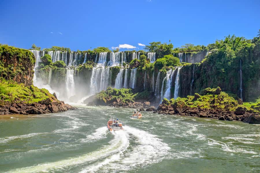 From Puerto Iguazu: Argentinian Iguazu Falls with Boat Ride - San Martín Island and the lower circuit