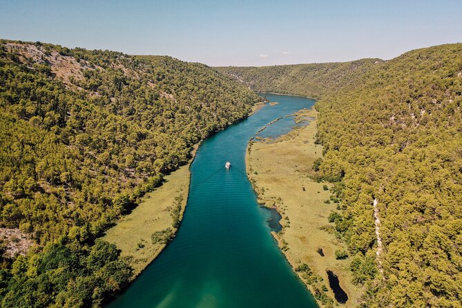 From Split: Krka Waterfalls Tour, Boat Cruise & Swimming - Two hours in small-town Skradin