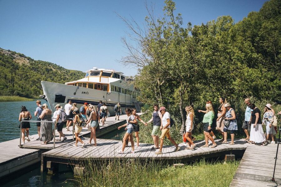 From Split: Krka Waterfalls Tour with Boat Cruise & Swimming - Free time in Skradin: food, fortress, and swimming