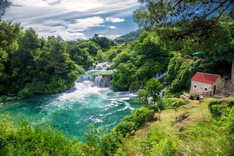 From Split: Krka Waterfalls Tour with Boat Ride & Swimming - Meeting the bus in central Split