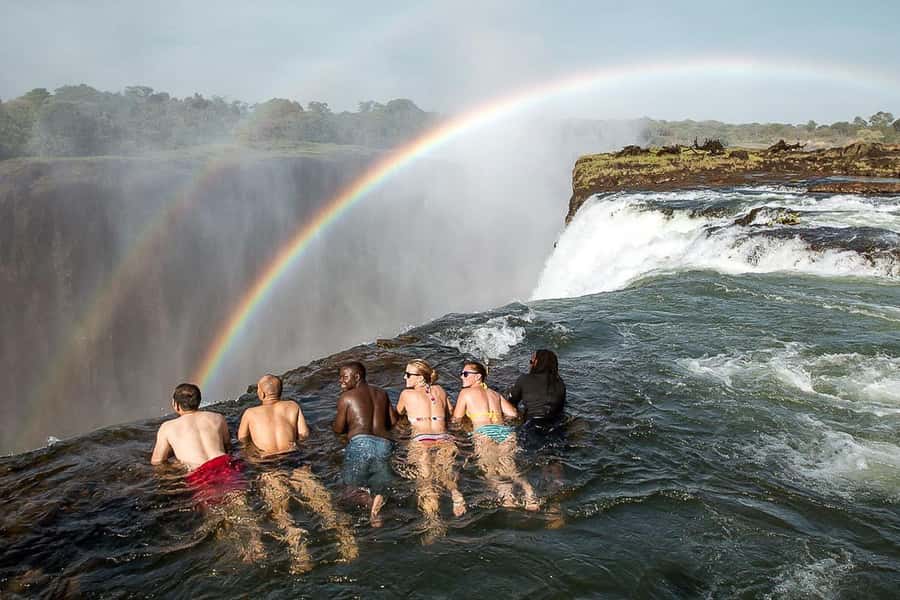 From Victoria Falls: Livingstone Island Tour & Devils Pool - What the swim to the pool is really like