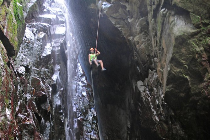 Full-Day Zipline and Waterfall Rappelling Adventure Near San Juan - From Isla Verde to the hills near Caguas