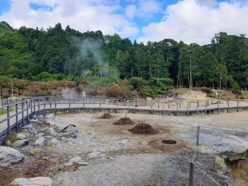 Furnas Volcano: Full Day Tour, Hot Springs & Waterfalls - Furnas village and the smell of active volcanoes