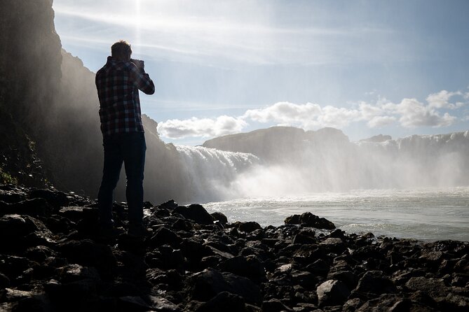Goðafoss Waterfall from Akureyri Port - Coffee, an Icelandic treat, and a warm pause