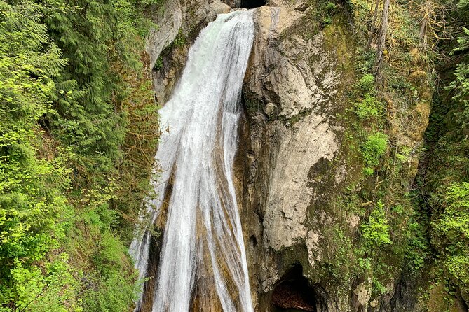 Guided forest hike to Seattle waterfalls incl. Snoqualmie Falls - Borst Lake and Mount Si reflections