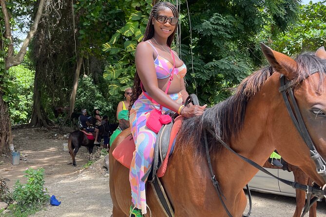 Horseback Riding and Swimming then Dunn's River Falls - Photos are part of the experience, but read the fine print