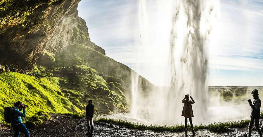 Iceland: Full-Day South Coast, Black Beach & Waterfalls Tour - Skógafoss, where the water hits hard