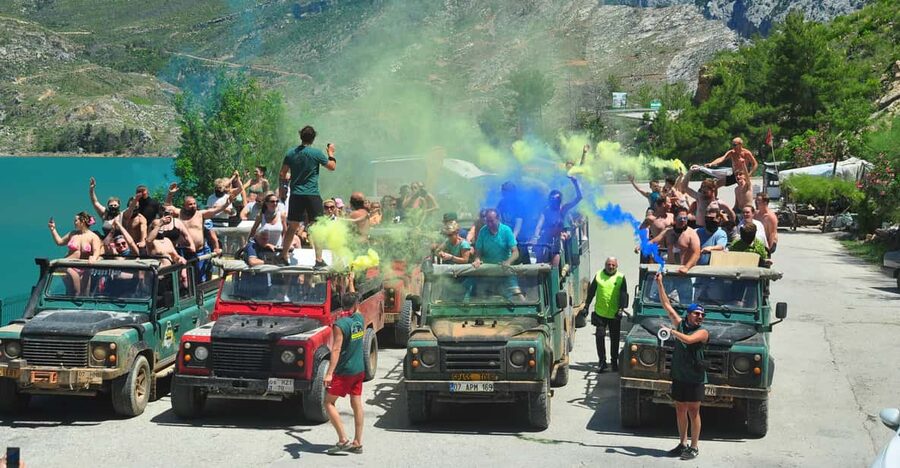 Jeep Safari-Lunch-Boat-Canyon-Waterfall-Foam,Water Party - A big day out for $33