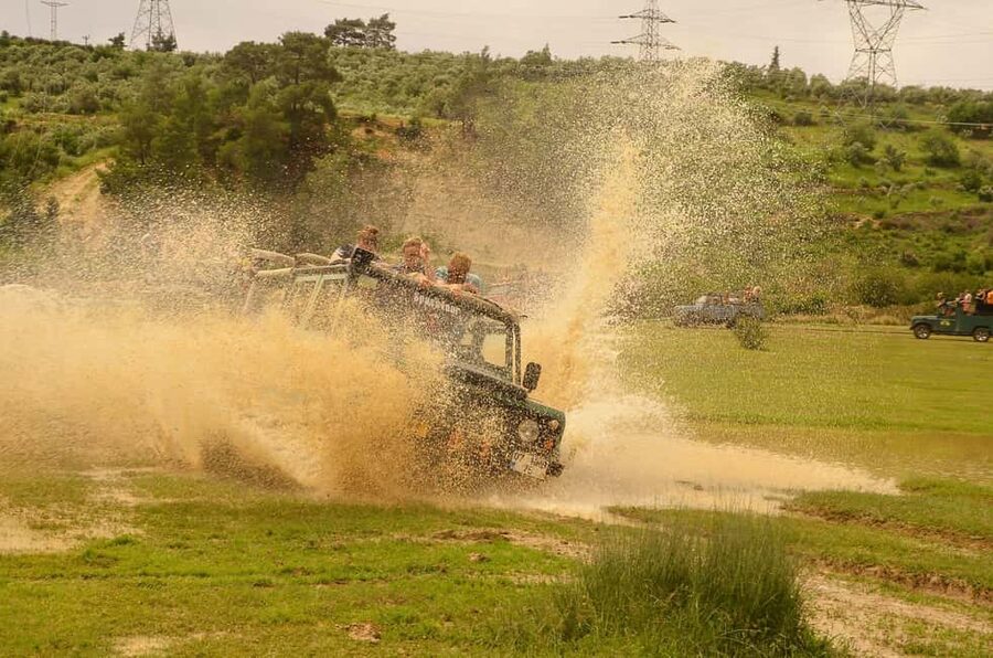 Jeep Safari-Lunch-Boat-Canyon-Waterfall-Foam,Water Party - Green Lake, Oymapınar, and lunch
