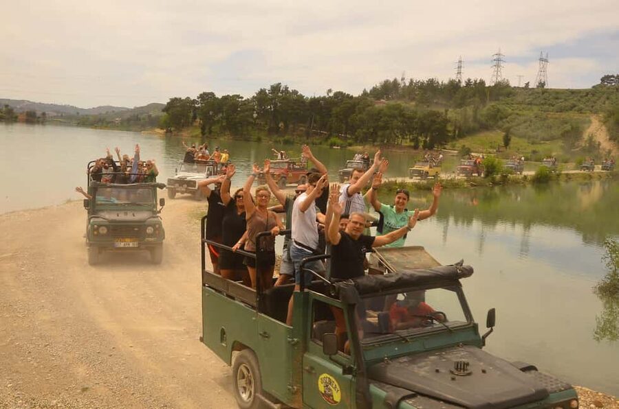 Jeep Safari-Lunch-Boat-Canyon-Waterfall-Foam,Water Party - The boat trip and swimming time