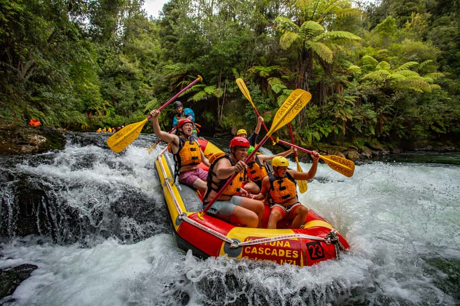 Kaituna River and Tutea Falls Whitewater Rafting - Fourteen rapids lead to the 7-meter Tutea Falls drop
