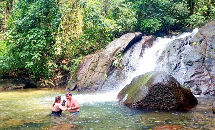 Khaolak: Bamboo Rafting, Waterfalls, and Turtle Conservation - Ton Pling Waterfall for a final swim