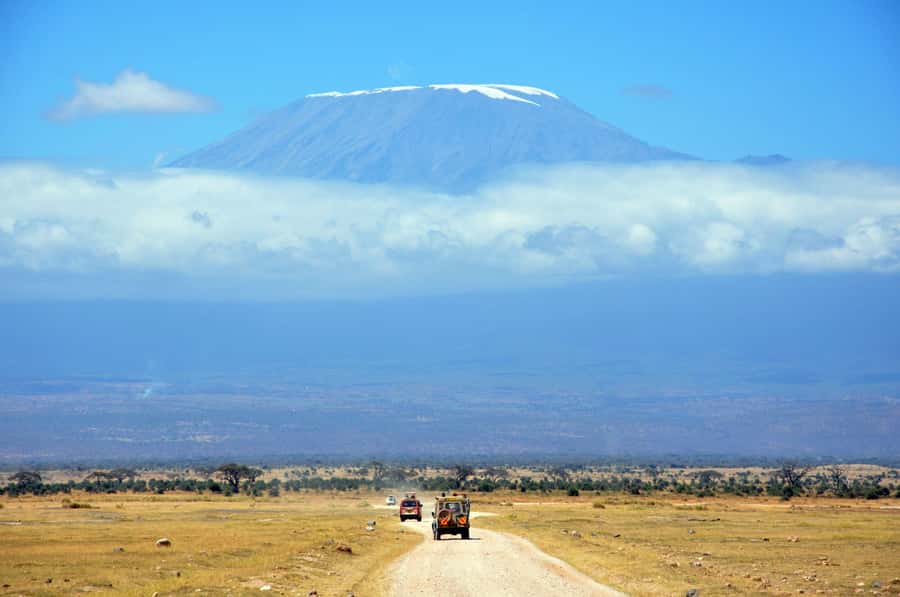 Kilimanjaro: Village Walk, Coffee Tour, Waterfall, and Lunch - Kilimanjaro views, with a weather warning