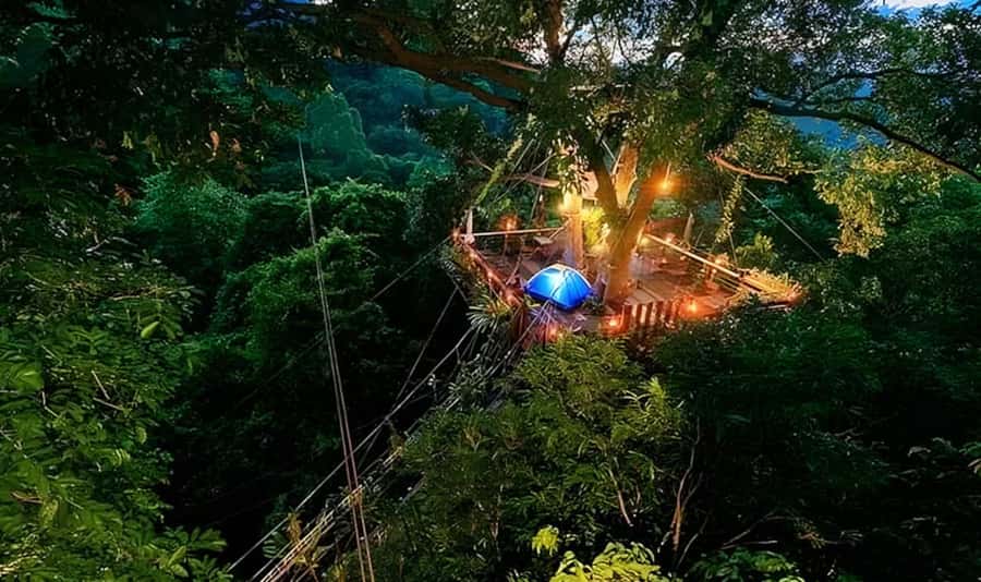 Ko Samui: Tree Bridge Jungle Zipline and Waterfall Adventure - The short walk to Tan Rua Waterfall