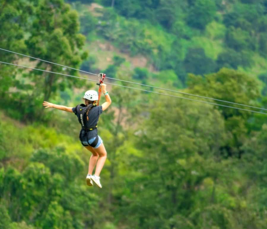 Ko Samui: Tree Bridge Jungle Zipline and Waterfall Adventure - Views from the platforms, not just the lines