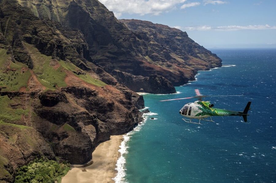 Lihue: Deluxe Waterfall Safari Helicopter Tour - The six-seat cabin and the view from your place
