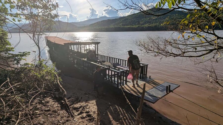 Luang Prabang: Afternoon Kuang Si Waterfalls & Sunset Cruise - A two-hour long-tail boat ride on the Mekong