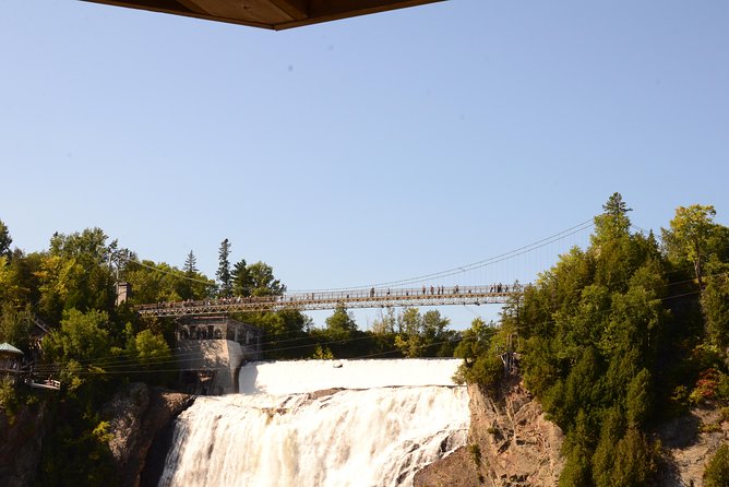 Magnificent Montmorency Falls E-Bike Tour - Arriving at Montmorency Falls from below