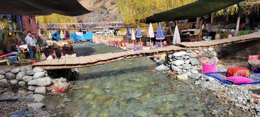 Marrakech: Ourika Valley Waterfalls & Atlas Mountains Trip - Riverside lunch beside the Ourika River