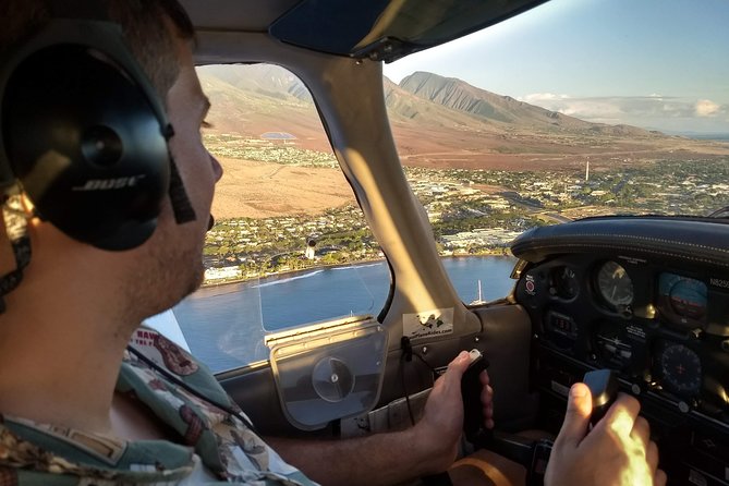 Maui Circle Island-PRIVATE-Air Tour for 2-5: Waterfalls & Lava! - West Maui begins with blowholes, bays, and resort country