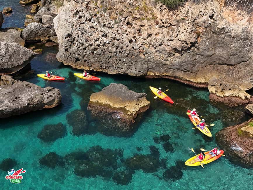 Nerja: Free kayaking route (without a tour guide). 2.5-hour tour. Nerja-Maro Waterfall. - From Burriana Beach toward the Nerja cliffs