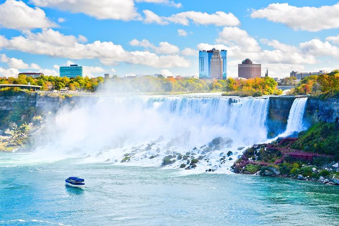 Niagara Falls 1 Day Tour from NYC with Maid of the Mist Boat Ride - First views inside Niagara Falls State Park
