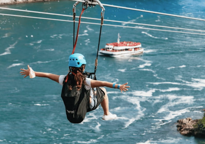 Niagara Falls, Canada: Early Bird Zip Line to The Falls - What the Niagara Falls zip line actually gives you