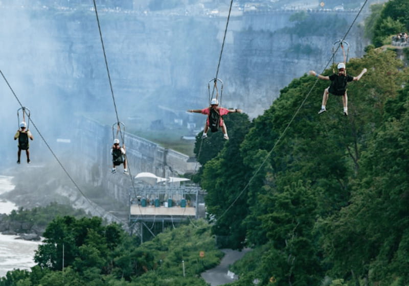 Niagara Falls, Canada: Early Bird Zip Line to The Falls - Why the early morning matters