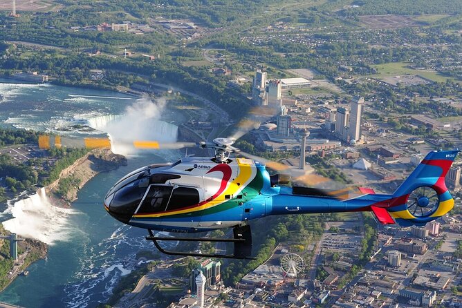 Niagara Falls Canada Helicopter Tour - The route over the American and Bridal Veil Falls