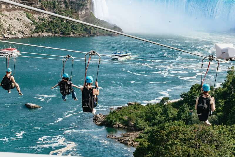 Niagara Falls, Canada: Zipline to The Falls - Flying Beside Niagara Falls, Not Over the Main Drop