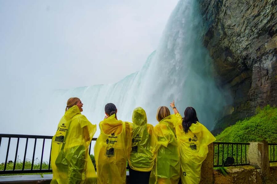 Niagara Falls Tour: Skylon, Journey Behind Falls & Boat Ride - Walking through the Niagara Falls area