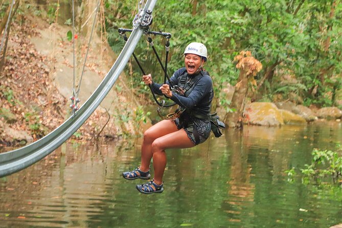 Outdoor Ziplining, Waterfalls & Speed boat in Puerto Vallarta - The zipline course: fast, high, and varied