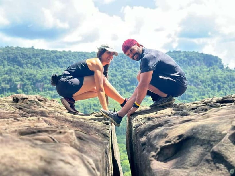 Phnom Kulen Waterfall & the Sacred 1000 Lingas (with Lunch) - Swimming at the two-tiered waterfall