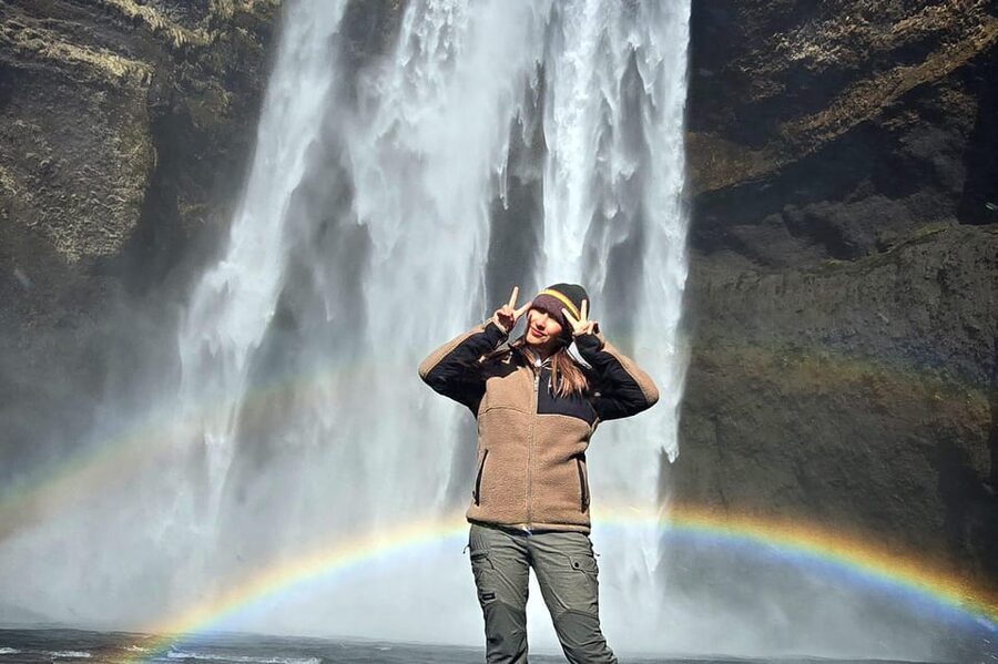 Reykjavik: Glacier Hike, Waterfalls and Black Sand Beach - Seljalandsfoss closes the day with a different view