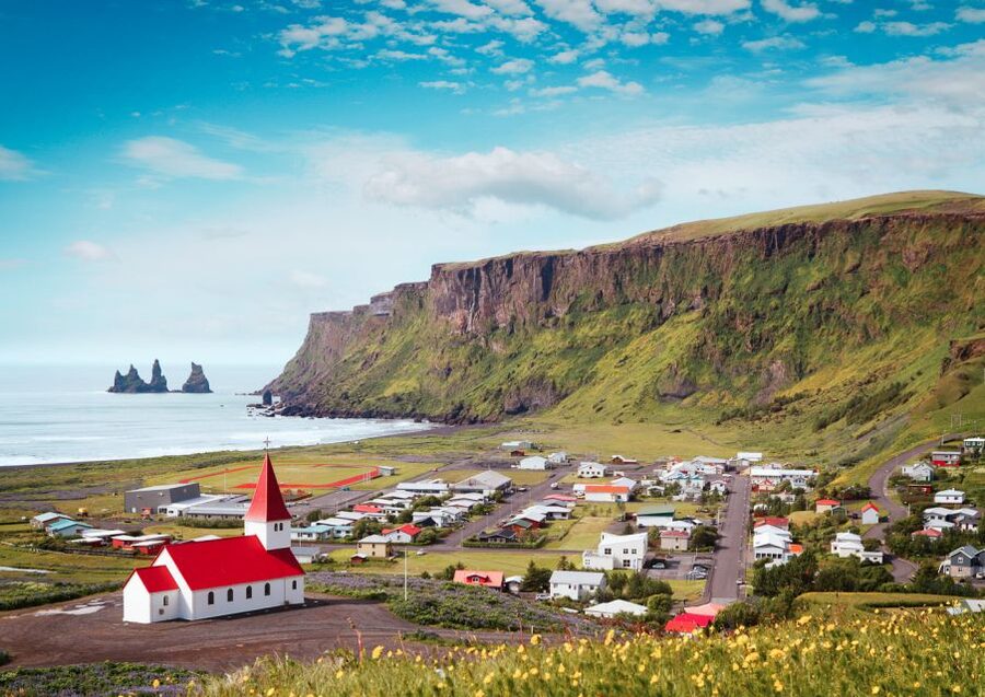 Reykjavik: South Coast Waterfalls & Glacier Small-Group Tour - Skógafoss, the first big waterfall