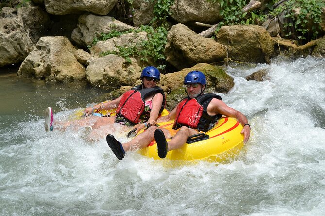River Rapids Waterfalls Tubing and Beach Adventure with Transport - The raft section is part of the adventure