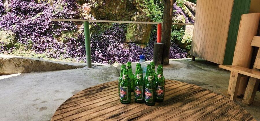 Roseau: Titou Gorge, Hot Spring, Falls & Champagne Reef Tour - Trafalgar Falls and the short forest walk