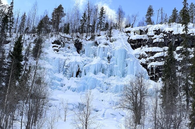 Rovaniemi: Korouoma Canyon & Frozen Waterfalls Tour with BBQ - The 90-minute ride from Rovaniemi