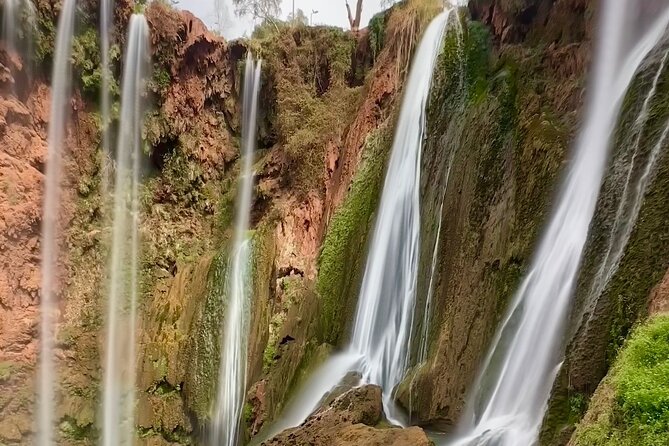 Small group Ouzoud Waterfall Guided Tour Boat Ride from Marrakech - Arriving at the tiered Ouzoud Falls