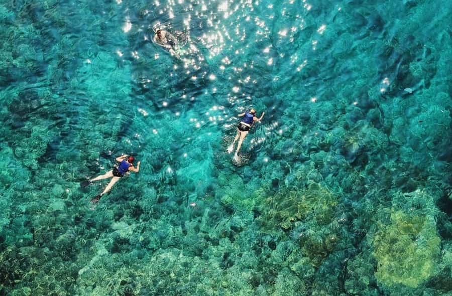 Snorkeling at Blue Lagoon, Tanjung Jepun and Waterfall - Two reefs, one traditional boat from Padang Bai