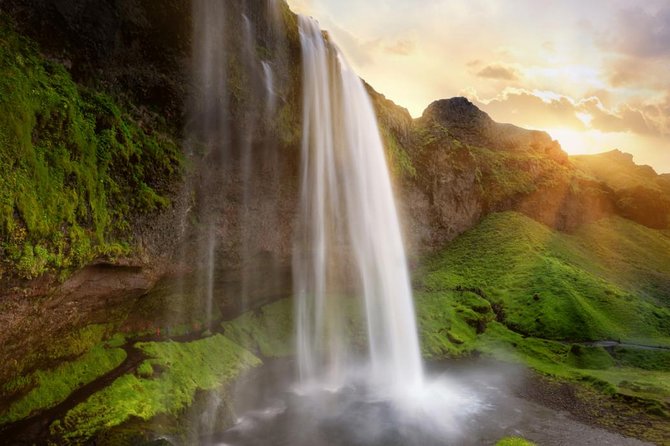 South Coast Waterfall, Black Beach, Glacier Adventure Small Group - Reynisfjara, black sand and serious Atlantic waves