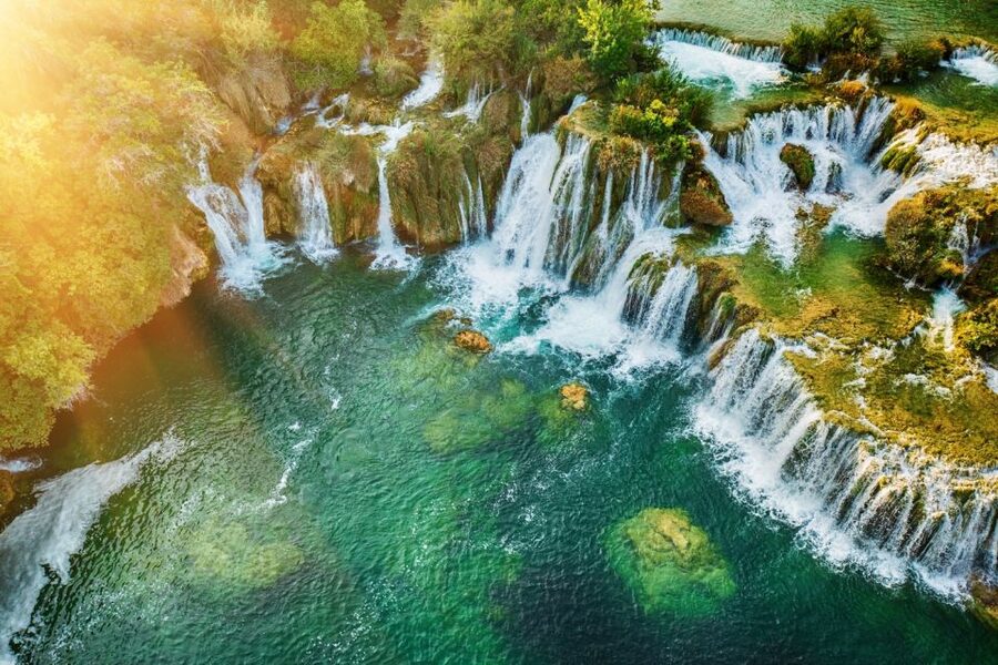 Split: Krka Waterfalls Trip with Boat Cruise and Swimming - Primošten gives the day a second rhythm