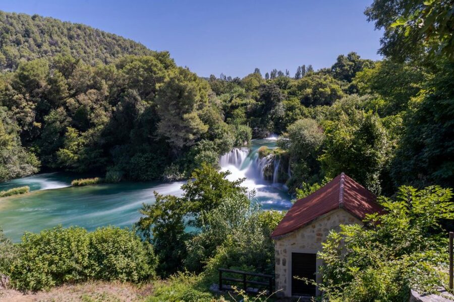 Split: Krka Waterfalls With Boat Cruise, Wine and Olive Oil - The 30-minute boat cruise from Skradin