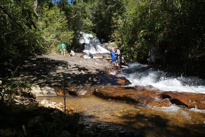 Trekking Tour to Hidden Waterfall & Sturgeon Farm for dog-lovers - Reaching a waterfall few people can visit