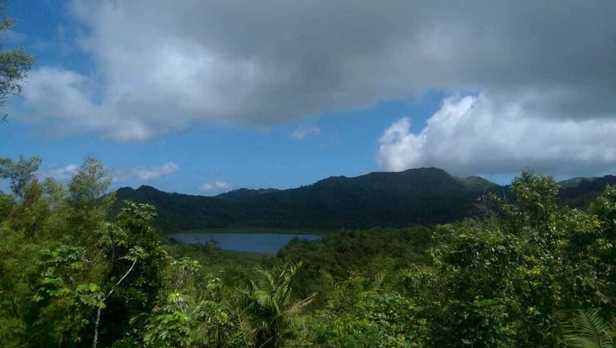 "Tropically Yours" Waterfall Nature Hike. - Grand Etang Lake and the rainforest setting