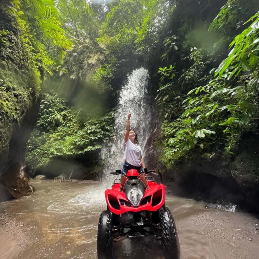Ubud: Jungle, Waterfall, and Tunnel ATV Tour & Lunch Options - The 700-meter cave is the reason to choose this route