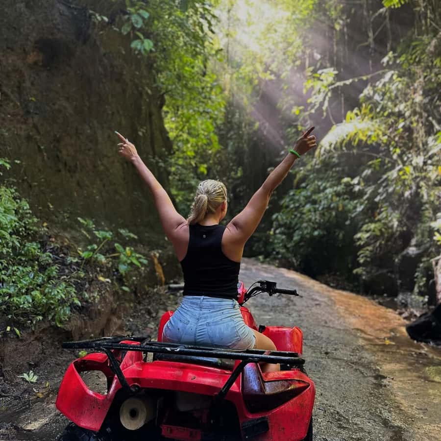 Ubud: Jungle, Waterfall, and Tunnel ATV Tour & Lunch Options - The first rough track sets the tone