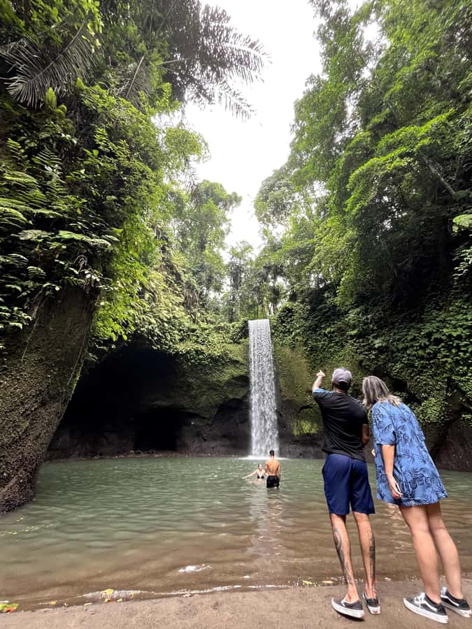 Ubud: Rice Terraces, Water Temple, & Waterfalls Private Tour - Walking through Tegallalang’s rice terraces