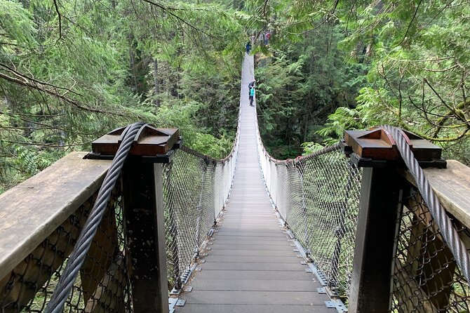 Vancouver Rainforest Hike with Waterfalls, Suspension Bridge, Old Growth Forest - Walking Lynn Canyon Park and Twin Falls
