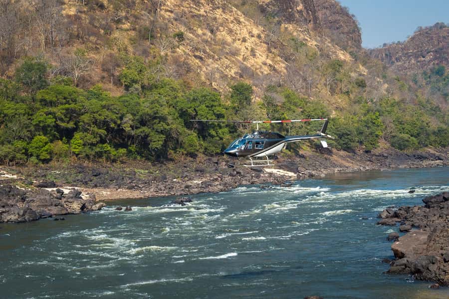 Victoria Falls Helicopter Flights - The transfer to Maramba Airfield